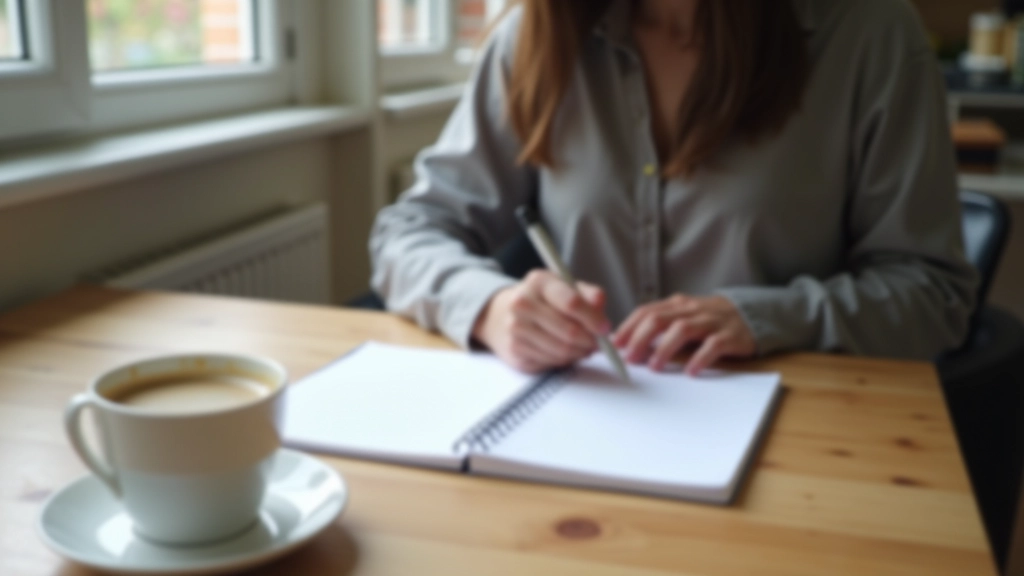Dagritme-planning met notitieboek en routines-ontwerp